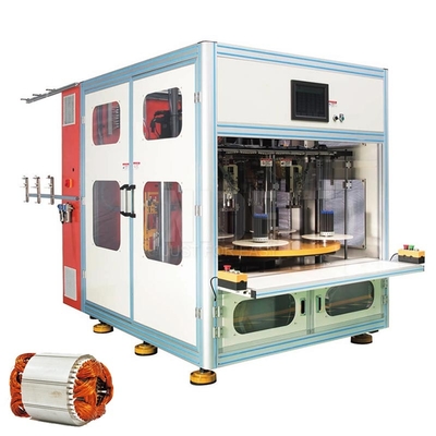 The factory automatic 4-station stator winding machine for submersible generator